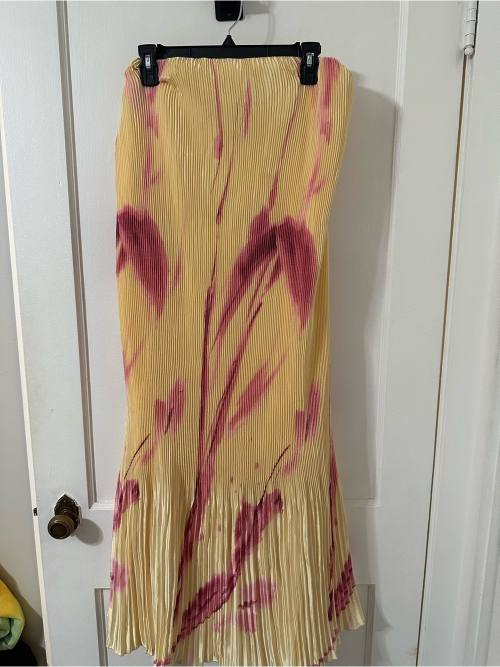 Abercrombie & Fitch Convertible Yellow & Pink Midi Dress